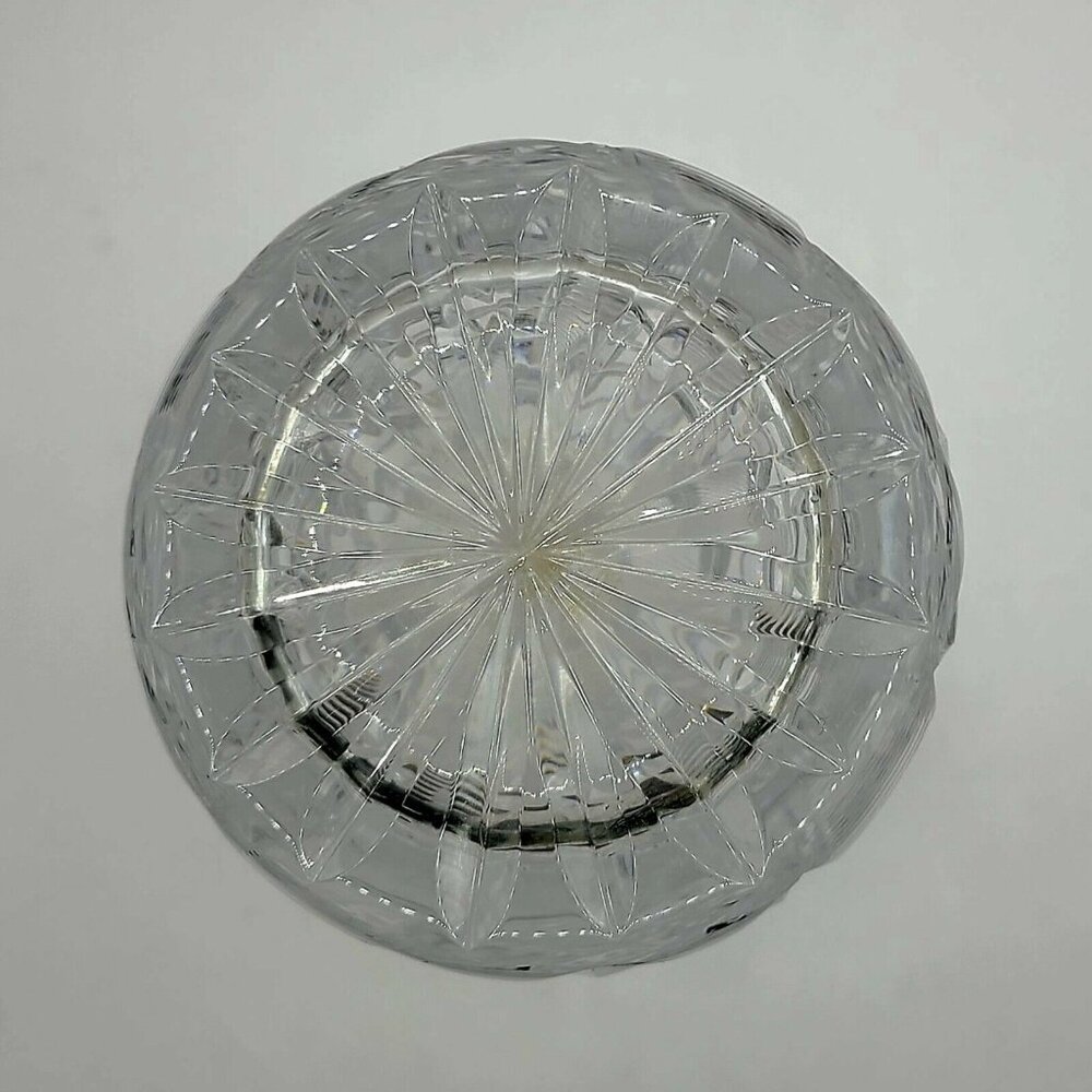 WATERFORD Crystal Clear Cut Clare Pineapple & Diamond SKYSHELL Vase 8" Tall - Picture 4 of 7